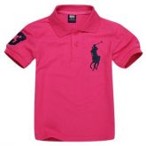 Camisa Pólo Ralph Lauren Kids rosa