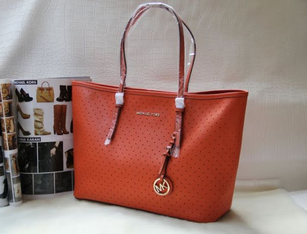 Michael Kors Jet Set Top-Zip Saffiano Tote