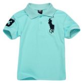 Camisa Pólo Ralph Lauren Kids azul